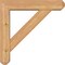 Ekena Millwork Traditional Craftsman Smooth Bracket w/ Offset Brace, Western Red Cedar, 5 1/2"W x 24"D x 24"H BKT0604X24X24TRA04SWR - alternate 3